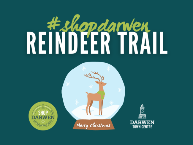 Shop Darwen reindeer trail Darwen Town Centre