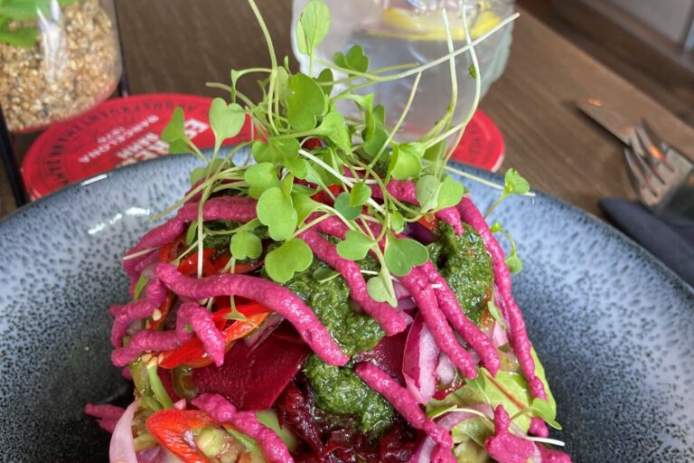 Images of a plate of food ordered at new Darwen restaurant CDJ.