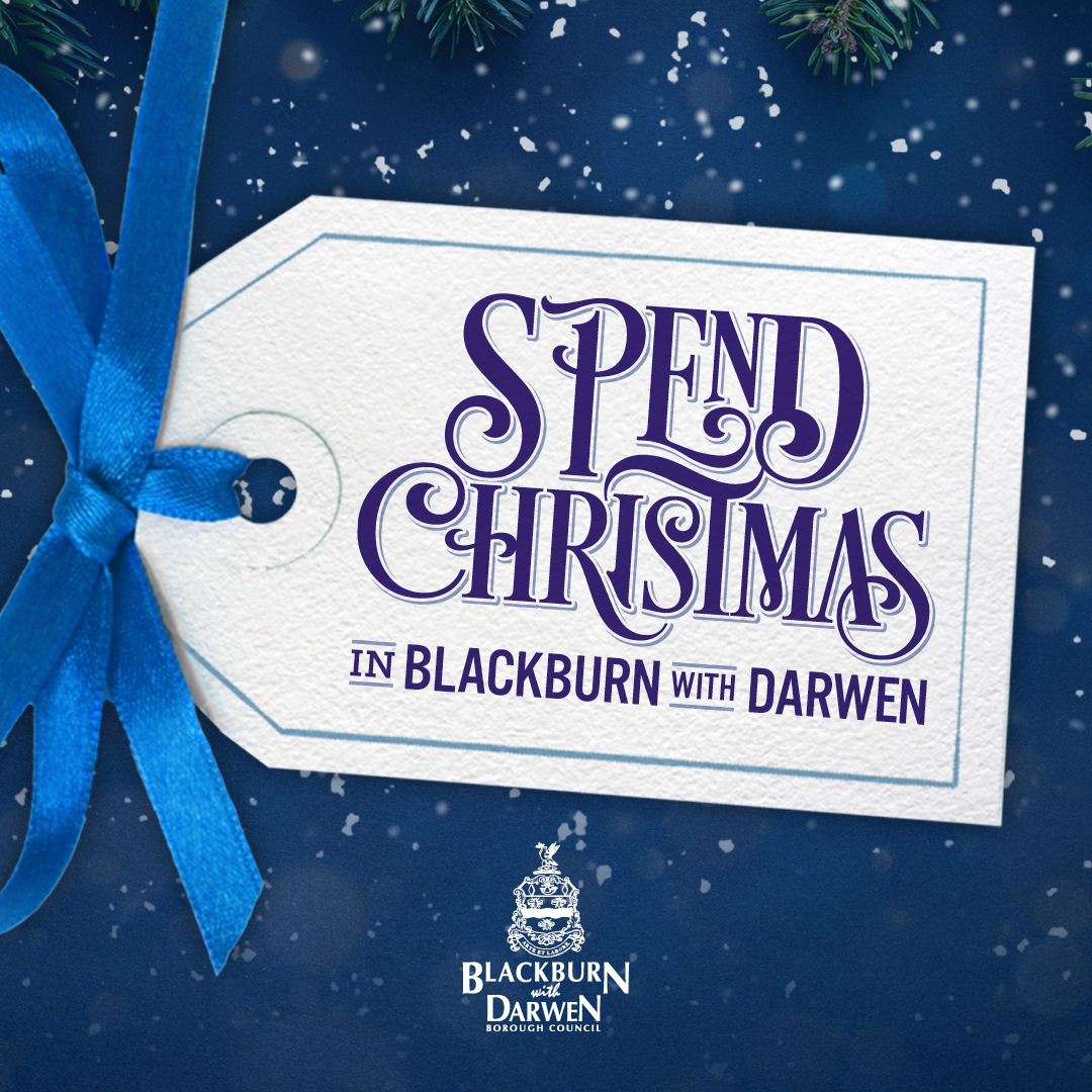 Spend Xmas in BwD IG_BWD Image shows the promotional logo for Spend Christmas in Blackburn with Darwen