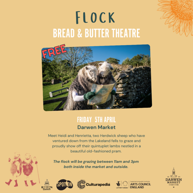 Flock Promoting walk about theatre performance Flock.