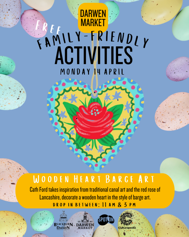 Wooden Heart Barge Art